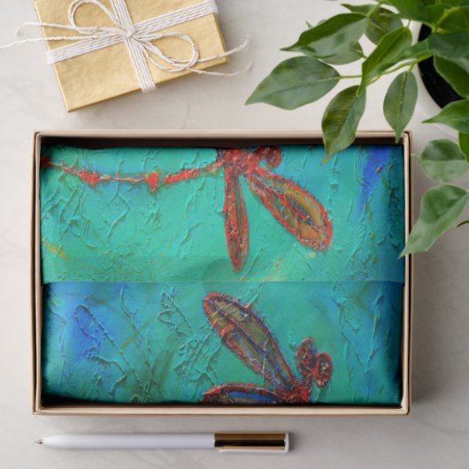 Libellen-Tanz Seidenpapier (Geschenk)