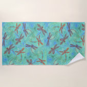 Libellen-Tanz Strandtuch (Vorderseite)