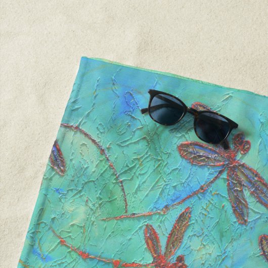 Libellen-Tanz Strandtuch (Beispiel)