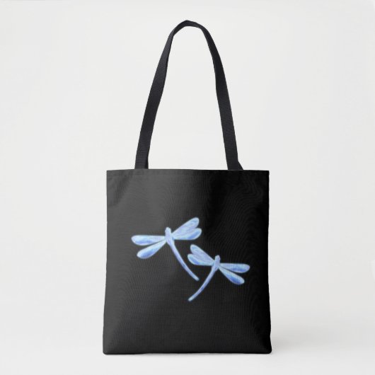 Libellen-Tasche - Eisblauer Schimmer Tasche (Vorderseite)