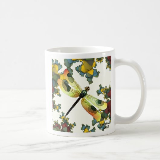 Libellen-Tasse (Herbstfarben) Kaffeetasse (Rechts)