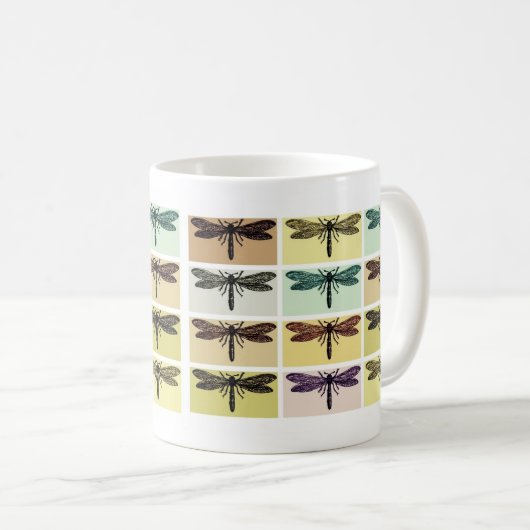 Libellen-Tasse Kaffeetasse (VorderseiteRechts)