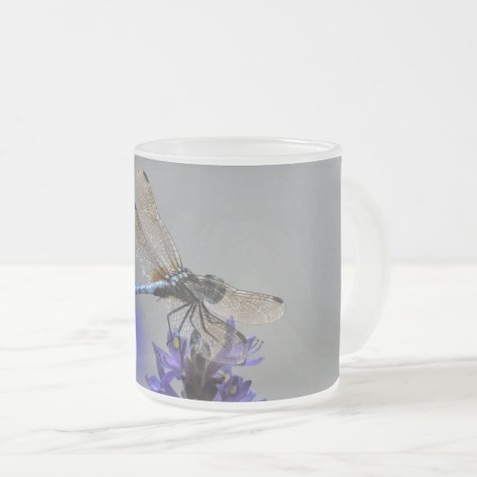 Libellen-Tasse Mattglastasse (VorderseiteRechts)