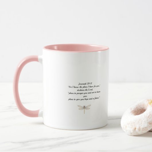 Libellen-Tasse Tasse (Mit Donut)