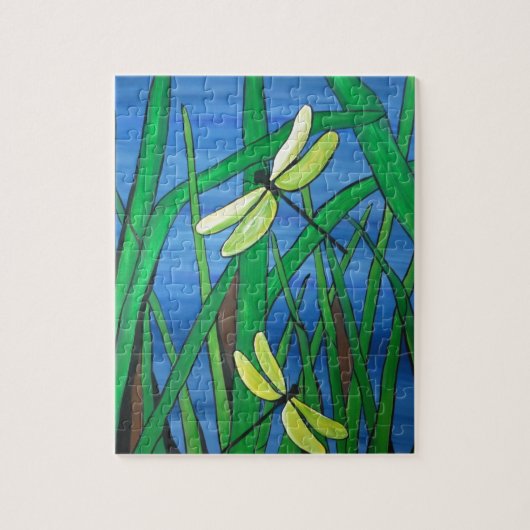Libellen-Teich Puzzle (Vertikal)