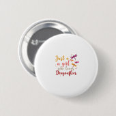 Libellen Tiere Frauen Geschenkidee Libelle (1) Button (Vorne & Hinten)