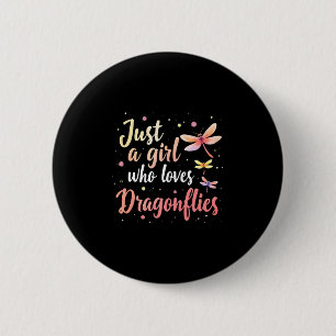 Libellen Tiere Frauen Geschenkidee Libelle (2) Button