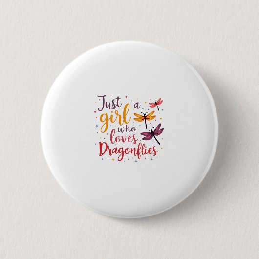 Libellen Tiere Frauen Geschenkidee Libelle (4) Button (Vorderseite)