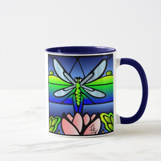 Libellen-Tiffany-Art Tasse (Rechts)