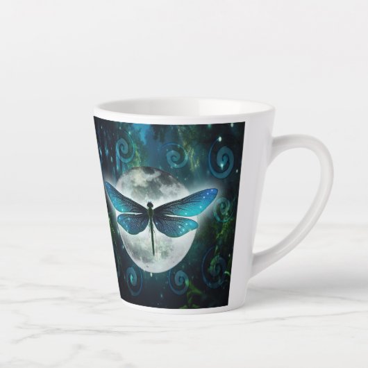 Libellen-Träume Latte-Mug Milchtasse (Rechts)