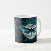 Libellen-Träume-Tasse Kaffeetasse (VorderseiteRechts)