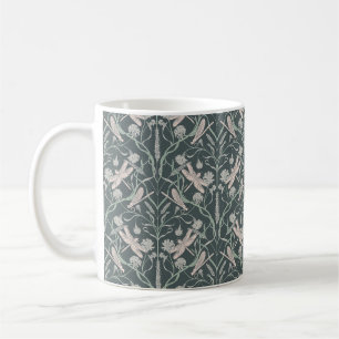 Libellen-Träume und Kornblumen-Vintage Kaffeetasse