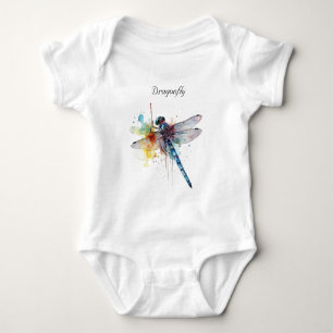 Libellen-Traumlandschaft, individuell Baby Strampler