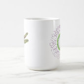 Libellen-u. DankbarkeitMandalasun-Blumen-Tasse Kaffeetasse (Mittel)