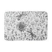 Libellen und Blume Badematte (Vorderseite)