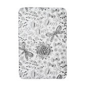 Libellen und Blume Badematte (Vorderseite Vertikal)