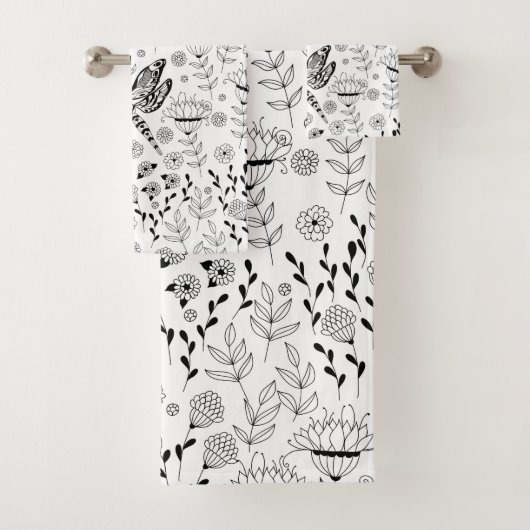 Libellen und Blume Badhandtuch Set (Insitu)