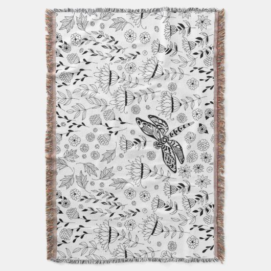 Libellen und Blume Decke (Vorderseite Vertikal)