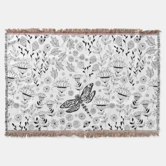 Libellen und Blume Decke (Vorderseite)