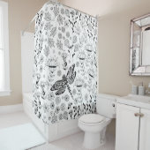 Libellen und Blume Duschvorhang (Beispiel)