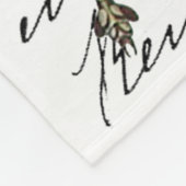 Libellen und Blume Fleecedecke (Ecke)