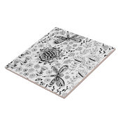 Libellen und Blume Fliese (Seite)