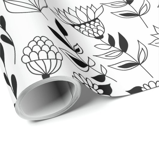 Libellen und Blume Geschenkpapier (Rolleneckpunkt)