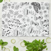 Libellen und Blume Geschirrtuch (Gefaltet)