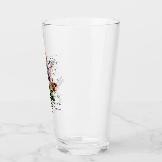 Libellen und Blume Glas (Links)
