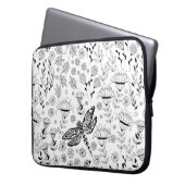 Libellen und Blume Laptopschutzhülle (Vorderseite Links)