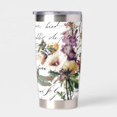 Libellen und Blume personalisiert Thermobecher (Rechts)