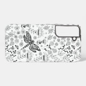 Libellen und Blume Samsung Galaxy Hülle (Rückseite (Horizontal))