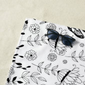Libellen und Blume Strandtuch (Beispiel)