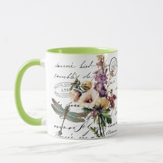 Libellen und Blume Tasse (Links)