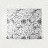 Libellen und Blume Wandteppich (Vorderseite (Horizontal))