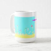 Libellen und Blumen-Kaffee-Tasse Kaffeetasse (Vorderseite Links)