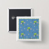 Libellen und Daisies Button (Vorne & Hinten)