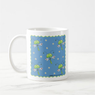 Libellen und Daisies Kaffeetasse