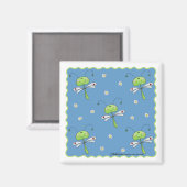 Libellen und Daisies Magnet (Vorderseite/Rückseite)
