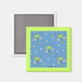 Libellen und Daisies Magnet (Vorderseite/Rückseite)