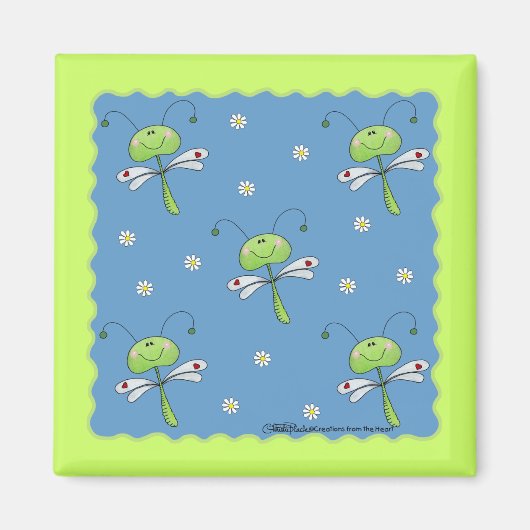 Libellen und Daisies Magnet (Vorne)