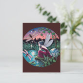 Libellen und Fairy Postkarte (Stehend Vorderseite)