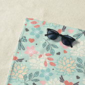 Libellen und Herzblumen Strandtuch (Beispiel)