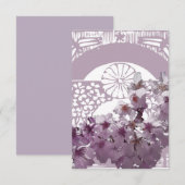 Libellen und Kirschblüten Dankeskarte (Vorne/Hinten)