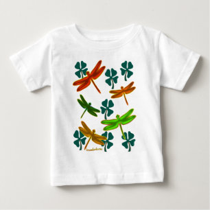 Libellen und Kleeblätter Baby T-shirt