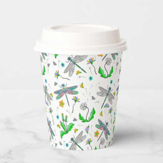 Libellen und Lüster Pappbecher (Links)