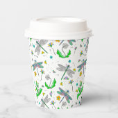 Libellen und Lüster Pappbecher (Vorderseite)