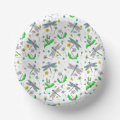 Libellen und Lüster Pappteller (Vorderseite)