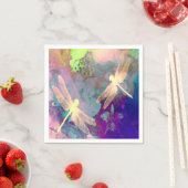 Libellen und Orchideen Serviette (Beispiel)