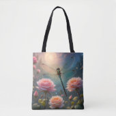 Libellen und Rose Tasche (Vorderseite)